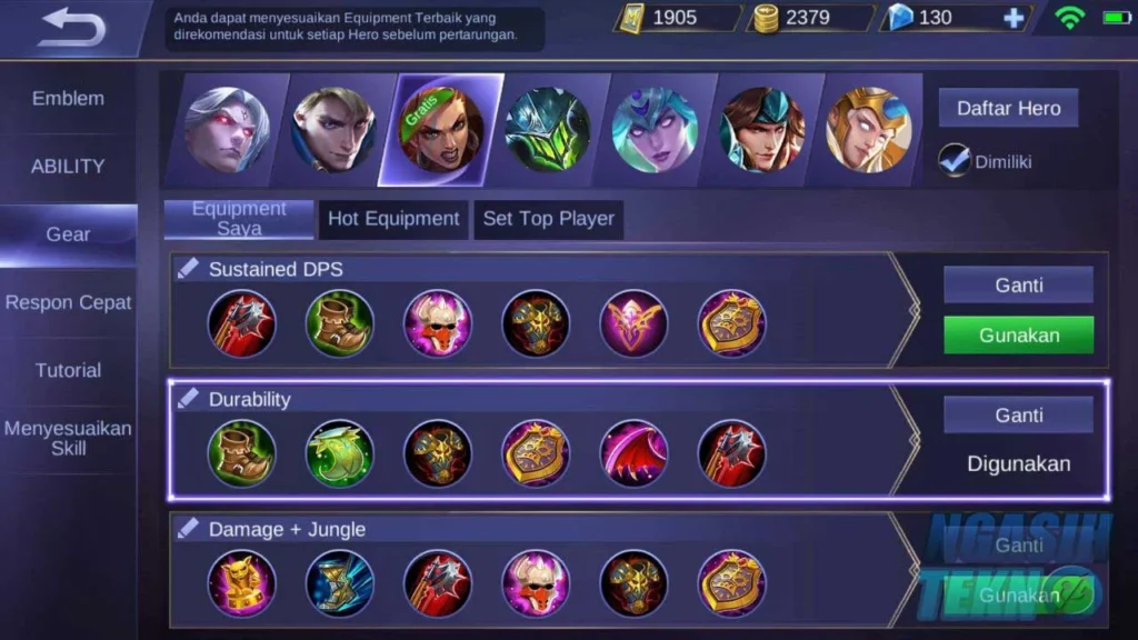 tips bermain Mobile Legends di perangkat tablet: Pilih hero yang cocok untuk kontrol layar besar
