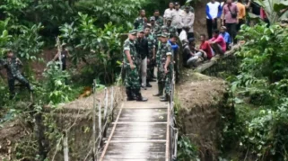 TNI AD Luncurkan Proyek Perintis Garuda: Jembatan Gantung Songgon Jadi Titik Awal Target Dua Belas Jembatan di Banyuwangi