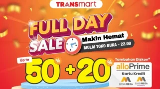 Transmart Full Day Sale Diskon 50% dan 20% Mulai Besok