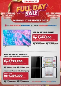Transmart Full Day Sale Diskon Besar TV dan Kulkas, Promo Mulai 5 April