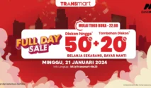 Transmart Gelar Full Day Sale 12 April 2026 dengan Diskon Hingga 50% dan Tambahan 20%