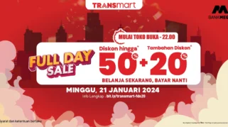 Transmart Gelar Full Day Sale 12 April 2026 dengan Diskon Hingga 50% dan Tambahan 20%