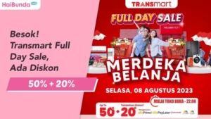 Transmart Gelar Full Day Sale Besok dengan Diskon Hingga 50% dan Tambahan 20%