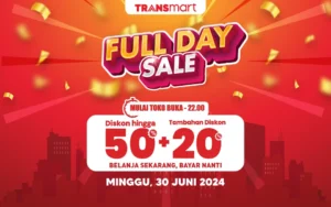 Transmart Gelar Full Day Sale dengan Diskon Hingga 50% dan Tambahan 20%