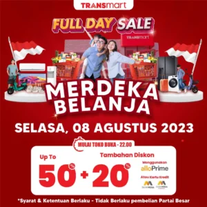 Transmart Gelar Full Day Sale Elektronik dengan Diskon Hingga 70% pada 12 April 2026