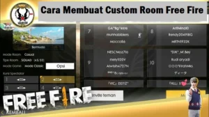 tutorial cara membuat squad custom room di Free Fire