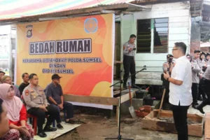 Warga Apresiasi Bantuan Bedah Rumah Polda Sumsel Jelang Hari Bhayangkara