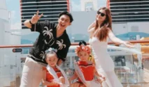 10 Potret Keluarga Felicya dan Hito Naik Disney Cruise Singapore