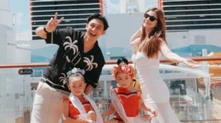 10 Potret Keluarga Felicya dan Hito Naik Disney Cruise Singapore