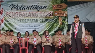 Pelantikan Pramuka Penggalang Ramu Gugus MI se-Kecamatan Cluring
