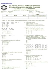 20 Contoh Soal PAS Matematika Kelas 2 Semester 2 dan Pembahasannya Kurikulum Merdeka