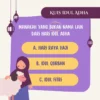 33 Pertanyaan Seputar Idul Adha dan Jawabannya untuk Kuis Edukatif