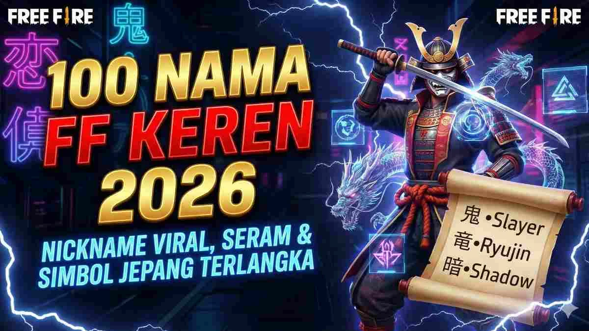 500 Nama FF Keren Cowok 2026 Paling Unik dan Belum Digunakan Orang