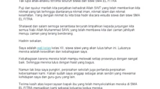 7 Contoh Sambutan Wali Kelas Saat Kelulusan Sekolah yang Berkesan