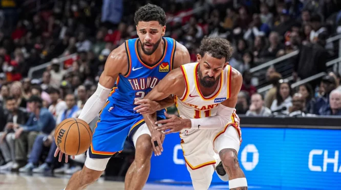 Ajay Mitchell Tampil Gemilang, Bawa Thunder Kuasai Lakers di Game 3 Playoff NBA