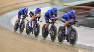 Aksi Adu Kecepatan Gowes di Indonesia Track Cup II 2026, Jakarta