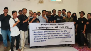 Aktivis 98 Gelar Konsolidasi di Bekasi Memperingati 28 Tahun Reformasi