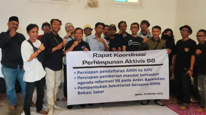 Aktivis 98 Gelar Konsolidasi di Bekasi Memperingati 28 Tahun Reformasi