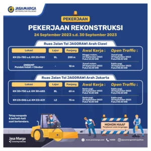 Ban Bocor Jagorawi Pecah Massal, Jasa Marga Respon Cepat dan Lakukan Perbaikan