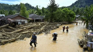 Banjir di Tapanuli Tengah Mulai Berangsur Surut Meski Genangan Masih Terjadi di Bona Lumban