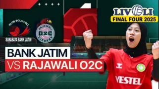Bank Jatim Harus Berjuang Lima Set untuk Menaklukkan Rajawali O2C di Final Four Livoli Divisi Utama 2025