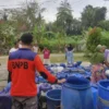 BPBD Bondowoso Salurkan Bantuan Air Bersih untuk Atasi Kekeringan Musim Kemarau