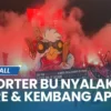 Broadcaster Diduga Jadi Korban Lemparan Flare oleh Oknum Suporter di Laga Bali United vs Bhayangkara FC