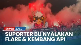 Broadcaster Diduga Jadi Korban Lemparan Flare oleh Oknum Suporter di Laga Bali United vs Bhayangkara FC