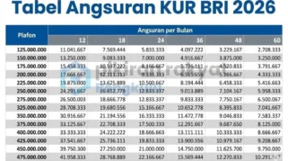 Bunga KUR BRI 2026: Tabel Angsuran, Simulasi, dan Syarat Pengajuan Pinjaman Terbaru