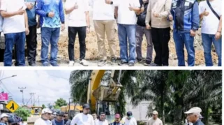 Bupati Fawait Tinjau Perbaikan Jalan Provinsi di Kencong