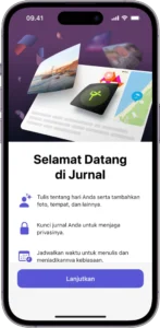 cara install aplikasi pencatat jurnal harian di iPhone