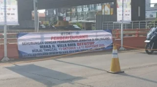 Cegah Macet, Dishub Bekasi Jabar Lakukan Rekayasa Lalu Lintas di Jalan Kalimalang dengan Metode Contra Flow
