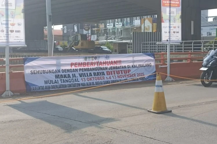 Cegah Macet, Dishub Bekasi Jabar Lakukan Rekayasa Lalu Lintas di Jalan Kalimalang dengan Metode Contra Flow
