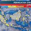 Cuaca Hari Ini: Sebagian Wilayah Jabodetabek Berpotensi Diguyur Hujan Ringan