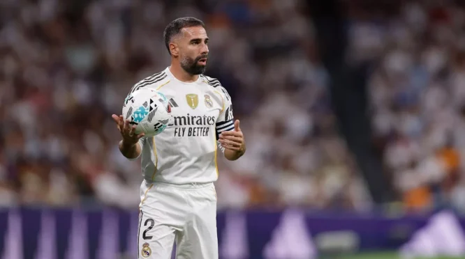 Dani Carvajal Dinyatakan Cedera, Real Madrid Tanpa Bek Kiri di Laga Penentu vs Barcelona