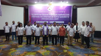 Dilantik di Taman Surya, 155 Pengurus Kadin Surabaya Periode 2024-2029 Perkuat Sinergi Global, Rumah Vokasi, dan Ekonomi Kerakyatan