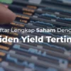 Dividen saham BMRI capai rekor tertinggi, DPS 476,95 per lembar, yield 10,77%