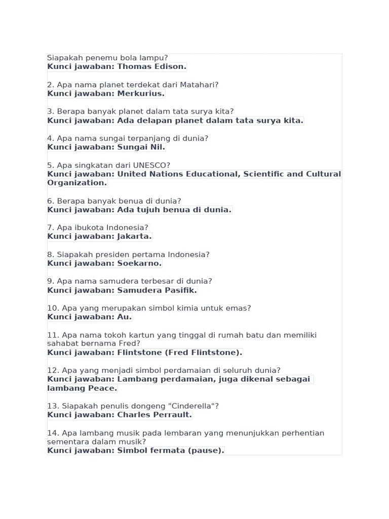 FAQ – Jawaban Singkat untuk Pertanyaan Umum