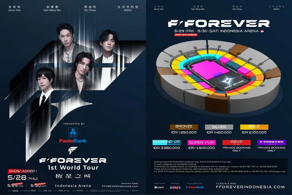 FForever Buka Konser Hari Kedua dengan Meriah di Indonesia Arena Jakarta