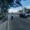 Gagal Menyalip, Sepeda Motor Pasutri Jakarta Tersenggol Truk Tangki BBM di Pamarican Ciamis