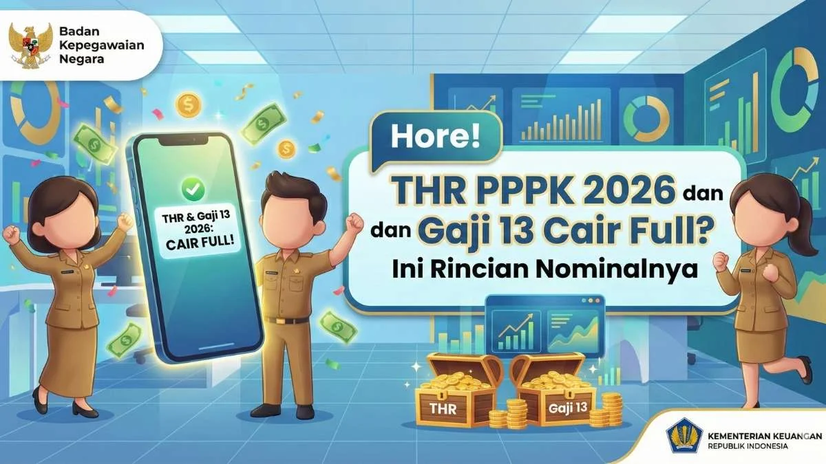 Gaji ke-13 Cair Mulai 2 Juni 2026, Ini Rincian Nominal yang Diterima PPPK hingga Eselon