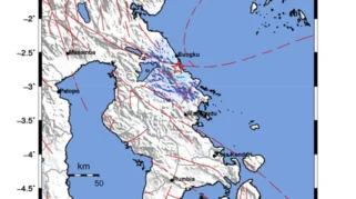 Gempa Magnitudo 2,2 Terasa di Morowali Sulawesi Tengah pada 22 Mei 2026