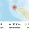 Gempa Magnitudo 2,5 Guncang Sabang Aceh Tanpa Potensi Tsunami