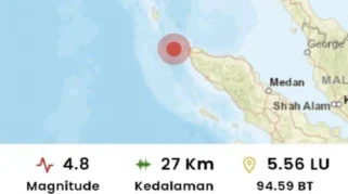 Gempa Magnitudo 2,5 Guncang Sabang Aceh Tanpa Potensi Tsunami