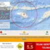 Gempa Magnitudo 2,8 Mengguncang Sumba Timur NTT Tanpa Potensi Tsunami
