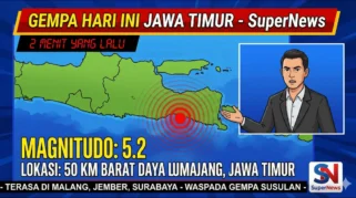 Gempa Magnitudo 3,1 Terasa di Blitar Jawa Timur, BMKG Pastikan Tidak Berpotensi Tsunami