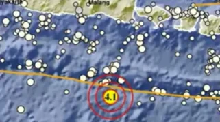 Gempa Magnitudo 3,4 Terasa di Kuta Selatan Bali pada Malam Hari
