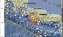 Gempa Magnitudo 4,6 Guncang Kabupaten Sukabumi Malam Ini