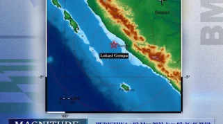 Gempa Magnitudo 6,3 Guncang Bengkulu, BMKG Pastikan Tidak Berpotensi Tsunami