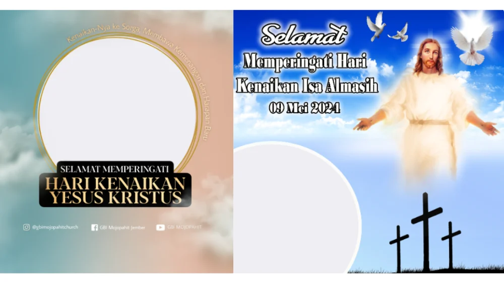 Gratis, Ini Link Twibbon Kenaikan Yesus Kristus 2026 untuk Media Sosial